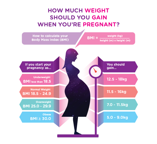 Bmi And Weight Gain During Pregnancy - Aljism Blog